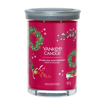 YANKEE CANDLE - TUMBLER GRANDE 2 STOPPINI SPARLKING WINTERBERRY XMAS