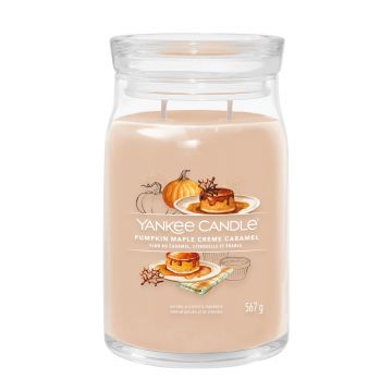 YANKEE CANDLE - GIARA GRANDE 2 STOPPINI PUMPKIN MAPLE CREME CARAMEL