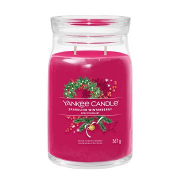 YANKEE CANDLE - GIARA GRANDE 2 STOPPINI SPARKING WINTERBERRY XMAS