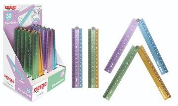 LINEA KEEP COLOUR PASTEL - RIGHELLO PIEGHEVOLE IN ALLUMINIO 30CM