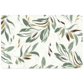 TOVAGLIETTA IN PVC STAMPATO METALLIZZATO JOLINE SAUGE 30X44CM