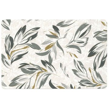 TOVAGLIETTA IN PVC STAMPATO METALLIZZATO JOLINE GRIGIO 30X44CM