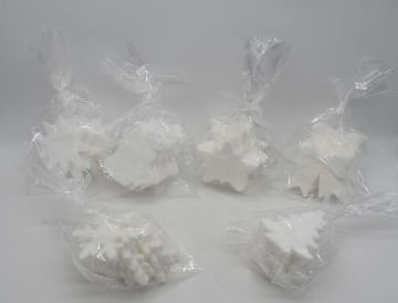 SET 6 SOGG. POLISTIROLO FLOCCATI DA APPPEND.10CM