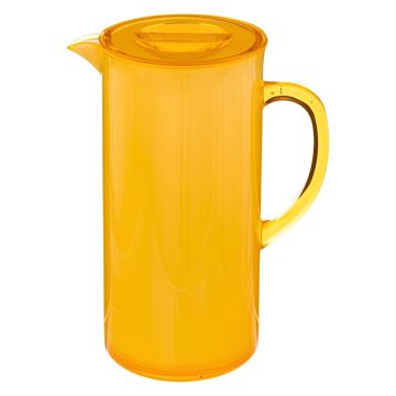 CARAFFA SQUARE IN PLASTICA GIALLA 1.95LT
