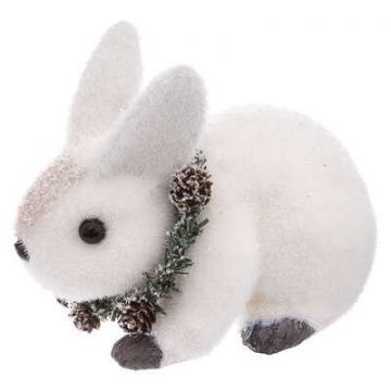PELUCHE CONIGLIO CON CORONA 14X12 H. 18CM
