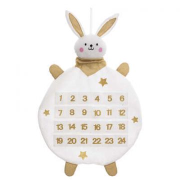 CALENDARIO DELL'AVVENTO A FORMA DI CONIGLIO H. 63CM