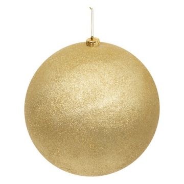 SFERA IN POLISTIROLO D 25CM COLORE ORO GLITTERATO