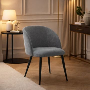 POLTRONA MOD. CELESTE IN VELLUTO CM 53X60 H. 80 GRIGIO 