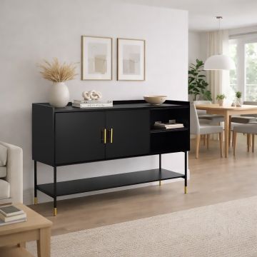 CREDENZA MOD. TEDY CM 120X40 H. 80 NERO