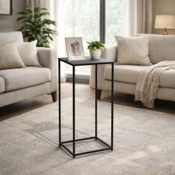 TAVOLINO MOD. GOTA CM 34X34 H. 74 NERO  
