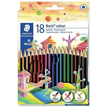 STAEDTLER - NORIS COLORS ASTUCCIO CON 18PZ MATITE COLORATE