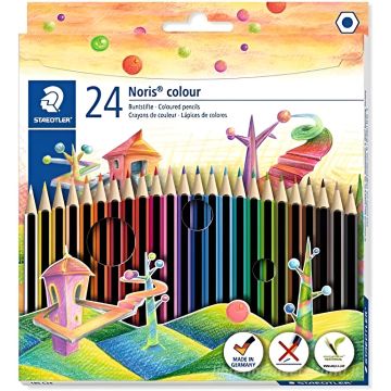STAEDTLER - NORIS COLORS ASTUCCIO CON 24PZ MATITE COLORATE