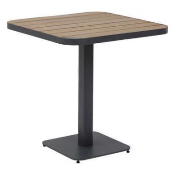 TAVOLO BISTROT TYLA CM 70,5X70,5 METALLO E ACACIA