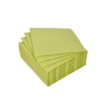 SET 40 TOVAGLIOLI DI CARTA A 2 VELI 25X25CM TIGLIO