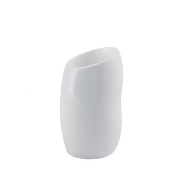 LINEA ISIDE - BICCHIERE PORTASPAZZOLINI BIANCO LUCIDO