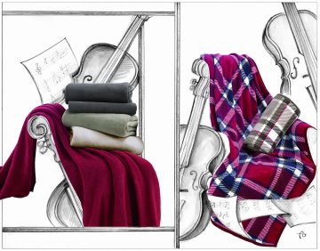 PLAID 130X160CM FLANNEL SCOTTISH SCOTTISH MICROFIBRA