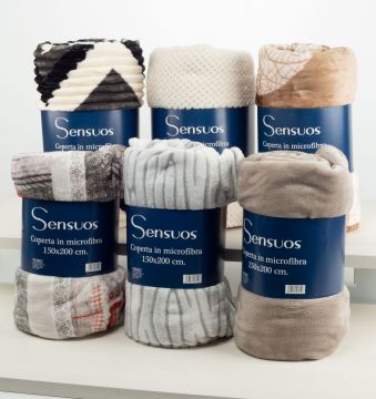 COPERTA 2PZ SENSOUS FLANNEL 210X240CM