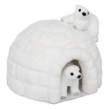 IGLOO IN POLISTIROLO CON ORSETTI 20X15CM