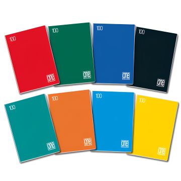 ONE COLOR - QUADERNO MAXI 18+1 FOGLI A4 RIGHE 4a e 5a elem. ASS.