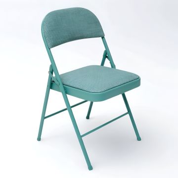 SEDIA PIEGHEVOLE FLEXY IN METALLO E TESSUTO VERDE TIFFANY