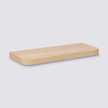 MENSOLA MURALE ARROTONDATA FIXY 60X23.5 IN MDF NATURALE 