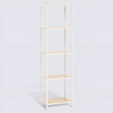 SCAFFALE MOD. CURVY CM 45X30CM H 169.5CM IN METALLO BEIGE SCAFFALE MOD. CURVY CM 45X30CM H 169.5CM IN METALLO BEIGE