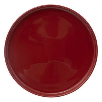PIATTO PIANO LINEA MARIE CERAMICA ROSSO GRANATO DIAM. 27CM
