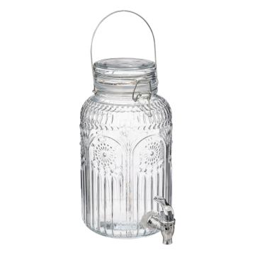 DISPENSER BEVANDE MONA 3.8LT CM 21.5X16 H.29 IN VETRO TRASPARENTE