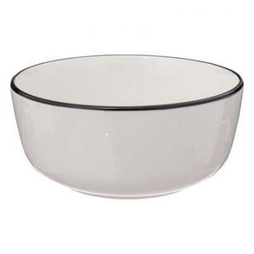 PIATTO FONDO LINEA ALIX IN PORCELLANA BIANCO DIAM. 15CM