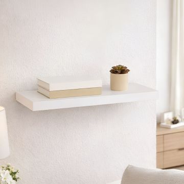 MENSOLA A MURO FIXY IN MDF CM 60X23.5 BIANCO