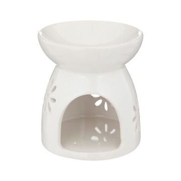 BRUCIA ESSENZA IN CERAMICA BIANCO