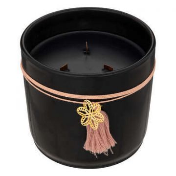 CANDELA IN CERAMICA NERA 1200G