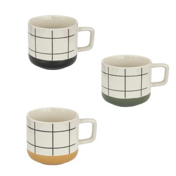 TAZZA MUG FAMILY CORNER 320ML IN CERAMICA 11,5X8,7 H 8,9CM ASSORTITO