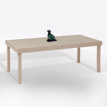 TAVOLO ALL. MOD. PIAZZA CM 200X100 ALLUMINIO ARGILLA
