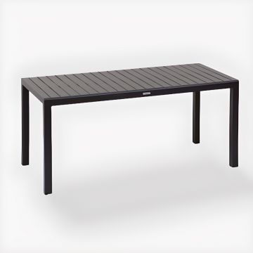 TAVOLO FISSO AYORA CM 160X75 ALLUMINIO ANTRACITE