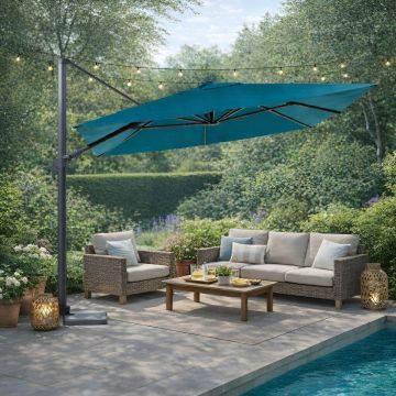 OMBRELLONE A BRACCIO MOD. MELHIA MT 3X3 OTTANIO