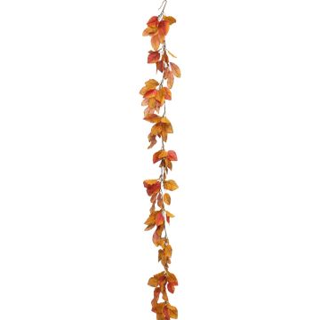 GHIRLANDA CON FOGLIE AUTUNNALI ARANCIONE/GIALLO 180CM