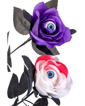 ROSA DI HALLOWEEN CON OCCHIO H 35CM ASSORTITO
