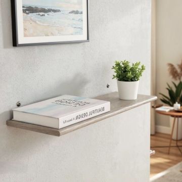 MENSOLA AMICA  ROVERE GRIGIO 80X20 SPESSORE 1.8CM