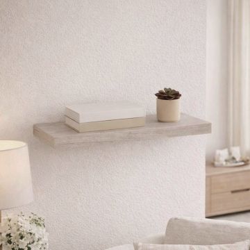 MENSOLA A MURO FIXY IN MDF CM 60X23.5 ROVERE GRIGIO MENSOLA A MURO FIXY IN MDF CM 60X23.5 ROVERE GRIGIO