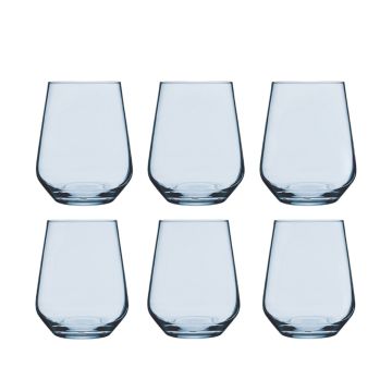 SET 6 BICCHIERI DA ACQUA LINEA ALLEGRA TURCHESE 42CL