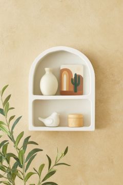 SCAFFALE A MURO SOLEYA BIANCO 45X35CM