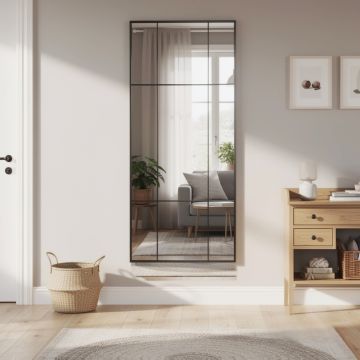 SPECCHIO MILA CM 180X78 IN METALLO NERO 