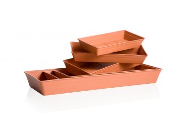 SOTTOVASO RETTANGOLARE 40X18CM TERRACOTTA