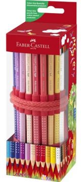 FABER CASTELL - COLOUR GRIP SET 18PZ MATITE COLORATE IN ROTOLO