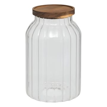 BARATTOLO MOD. HARMONY IN VETRO BOROSILICATO D 15CM H 22CM