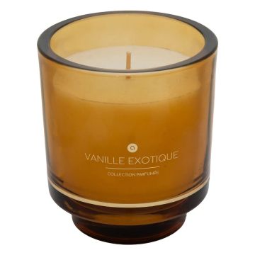 CANDELA PROFUMATA VANIGLIA 225GR CM 9X10 IN VASETTO DI VETRO