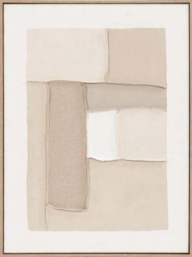 TELA SHADES OF SAND IN ACRILICO CORNICE IN LEGNO 60X80CM 