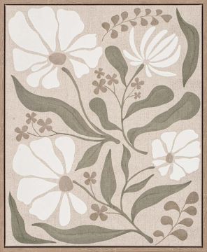 TELA QUIET BLOSSOMITY IN ACRILICO CORNICE IN LEGNO 42X52CM 