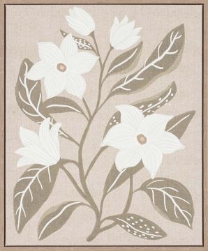 TELA QUIET BLOSSOMITY IN ACRILICO CORNICE IN LEGNO 42X52CM